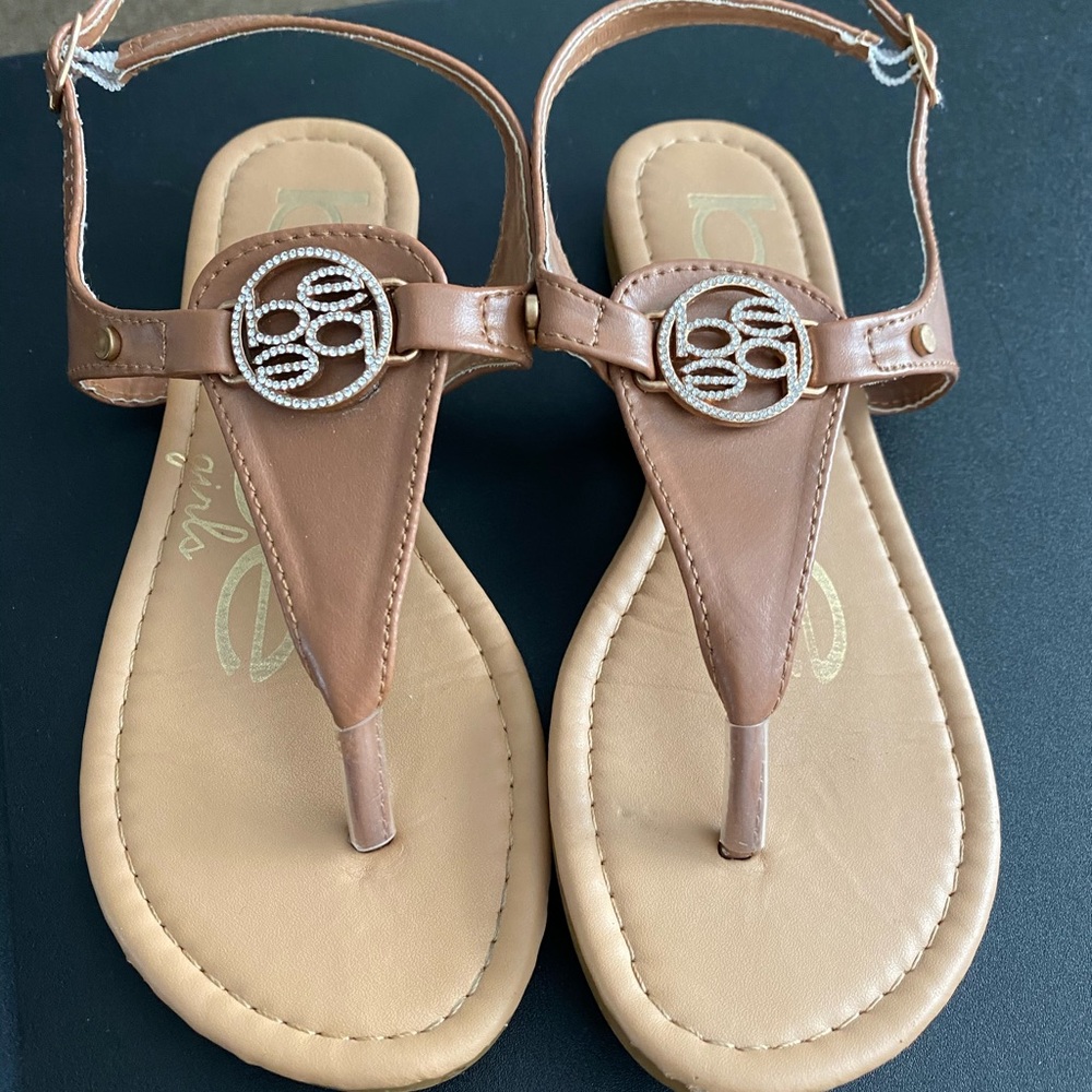 Bebe girls sandals size 3